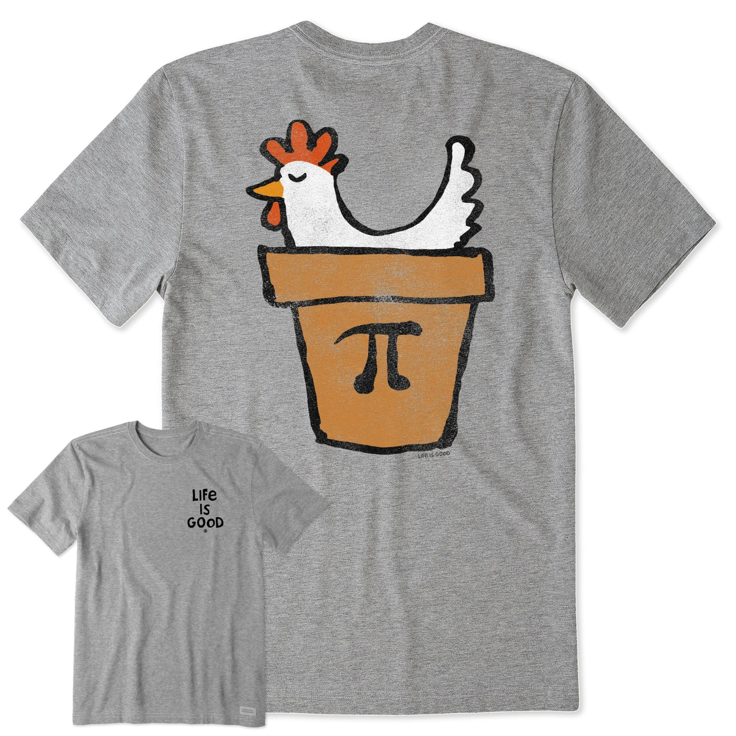 Men's Chicken Pot Pi Short Sleeve Crusher Tee 1 Men's Chicken Pot Pi Short Sleeve Crusher Tee
