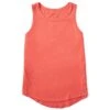 Women's Solid Sleeveless High-Low Crusher Tank