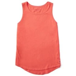 Women's Solid Sleeveless High-Low Crusher Tank