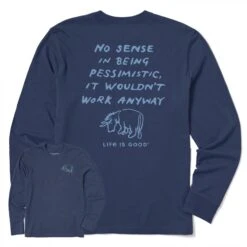 Men's E No Sense Long Sleeve Crusher Tee -LIFE IS GOOD SHOP 103347 1