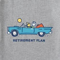 Men's Jake & Rocket Retirement Plan Short Sleeve Tee -LIFE IS GOOD SHOP 104444 2 ac65c8ca 24aa 4553 833b e089c7b87fc2