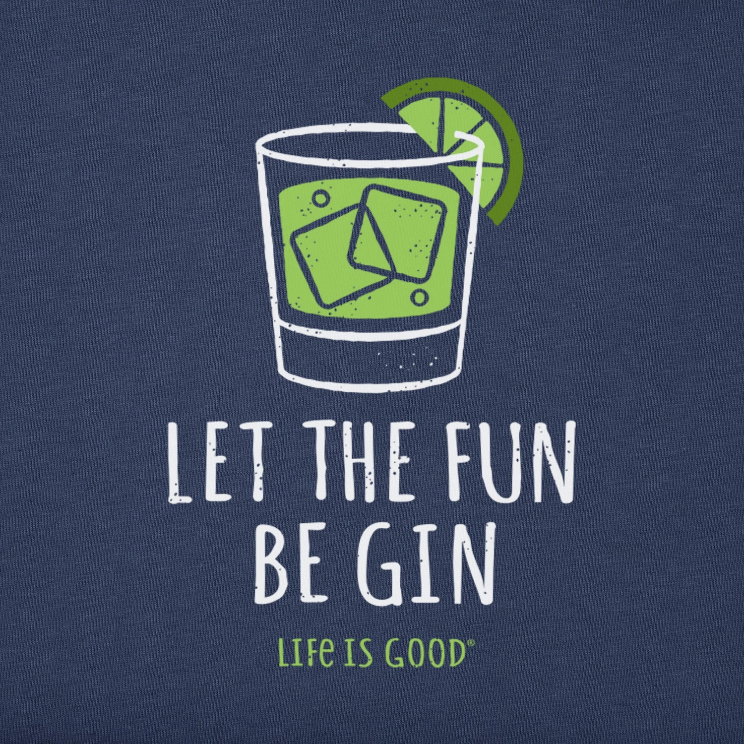 Women's Let The Fun Be Gin Long Sleeve Crusher Tee 2 Women's Let The Fun Be Gin Long Sleeve Crusher Tee - Image 2