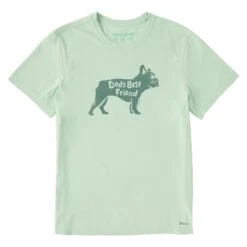 Men's Dads Best Friend Frenchie Short Sleeve Crusher Tee