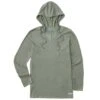 Women's Solid Long Sleeve Crusher-LITE Hooded Tee