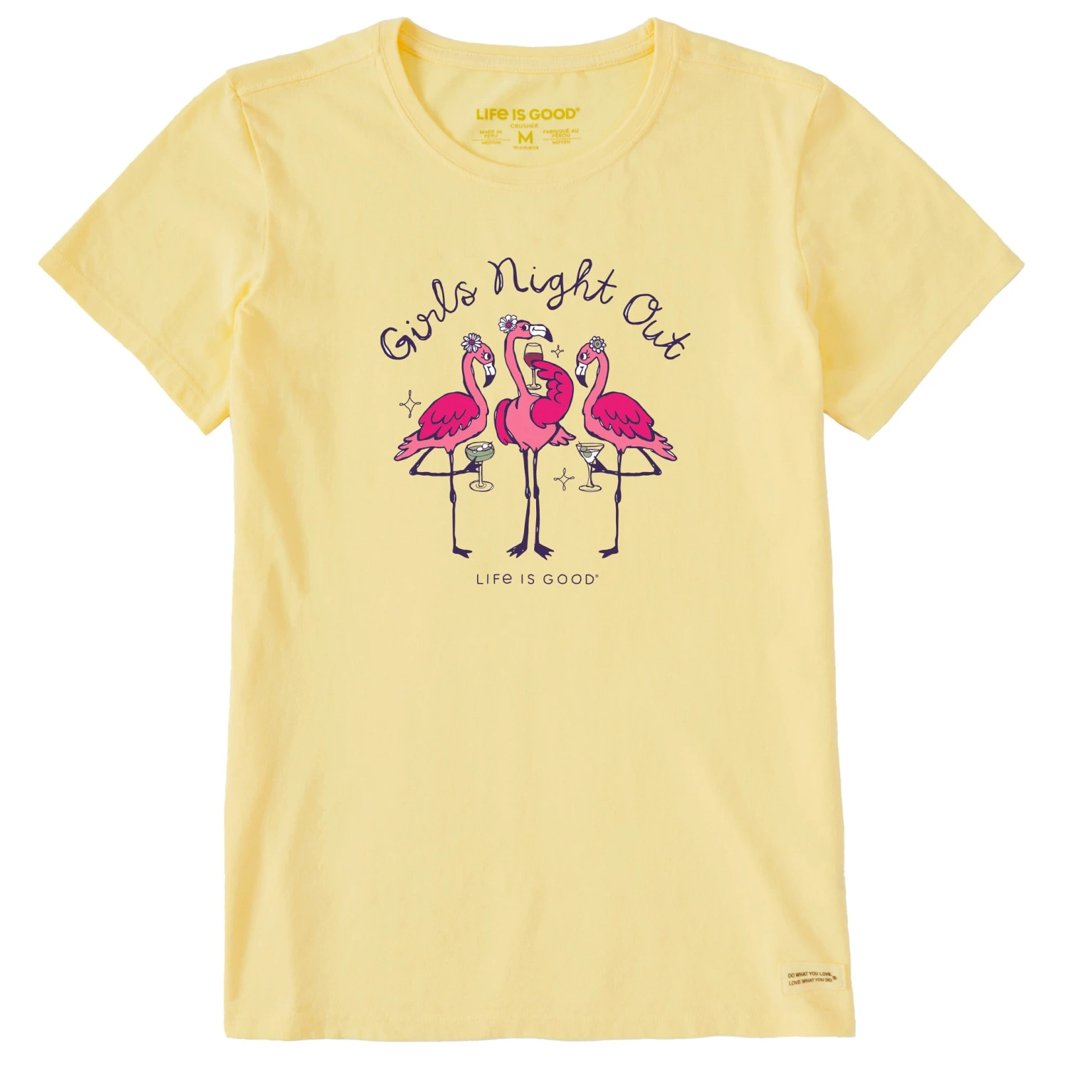 Women's Girls Night Out Flamingo Short Sleeve Tee 7 Women's Girls Night Out Flamingo Short Sleeve Tee - Image 7