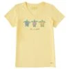 Women's Three Turtles Short Sleeve Crusher-LITE Vee