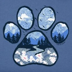 Women's Paw Landscape Short Sleeve Vee 13 Women's Paw Landscape Short Sleeve Vee -LIFE IS GOOD SHOP 107998 2 bd2e2e32 8c16 4568 ad20 632e54aa66d0