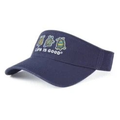 Adult Unisex Peace Turtles Chill Cap Visor