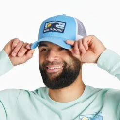 Adult Unisex LIG Wave Hard Mesh Back Cap -LIFE IS GOOD SHOP 108484 1 e0c2c635 a4d2 4e2f 999b effedb9ea251