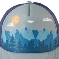 Adult Unisex Mountain Forest Scene Trucker Hat -LIFE IS GOOD SHOP 108491 3
