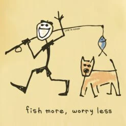 Men's Jake & Rocket Karma Fish Short Sleeve Crusher Tee -LIFE IS GOOD SHOP 108993 2