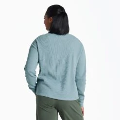 Women's Solid Long Sleeve Thermal Tee -LIFE IS GOOD SHOP 110167 2