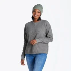 Women's Solid Long Sleeve Thermal Tee -LIFE IS GOOD SHOP 110169 1