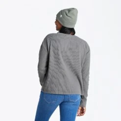 Women's Solid Long Sleeve Thermal Tee -LIFE IS GOOD SHOP 110169 2