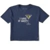 Women's I Like It Dirty Martini Short Sleeve Crusher Boxy Tee