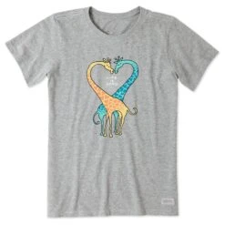Women's Giraffe Heart Short Sleeve Tee -LIFE IS GOOD SHOP 110929 1 639be45b 4104 4021 9cc2 64b0058529c8