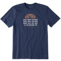 Men's I'll Be Watching You Chocolate Lab Short Sleeve Tee -LIFE IS GOOD SHOP 111176 1 293122cf 8b67 4d2b a76c a7889cad6f89