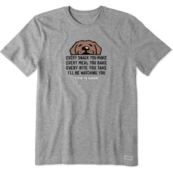 Men's I'll Be Watching You Chocolate Lab Short Sleeve Tee -LIFE IS GOOD SHOP 111177 1 833fba43 fc9c 46f2 a79c 42ab47d29698
