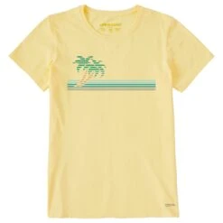 Women's Linear Palms Short Sleeve Tee -LIFE IS GOOD SHOP 114045 1 025f20ed e673 431b b8e9 925b3285fc7f