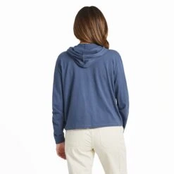 Women's Solid Crusher Boxy Hoodie -LIFE IS GOOD SHOP 114341 2