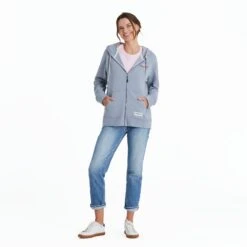Women's LIG Golden Landscape Simply True Fleece Zip Hoodie -LIFE IS GOOD SHOP 115211 6