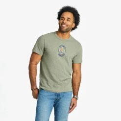 Men's I Like Crafts Label Textured Slub Tee