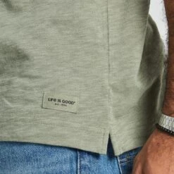 Men's I Like Crafts Label Textured Slub Tee -LIFE IS GOOD SHOP 115467 4