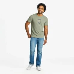 Men's I Like Crafts Label Textured Slub Tee -LIFE IS GOOD SHOP 115467 5