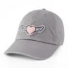 Adult Unisex Love More Heart Wings Tattered Chill Cap