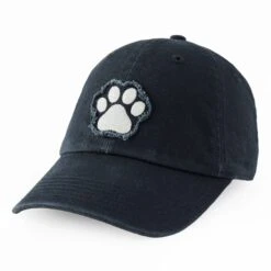 Adult Unisex Pet Paw Print Tattered Chill Cap