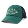 Adult Unisex Life Is Good Positive Lifestyle Brand Trucker