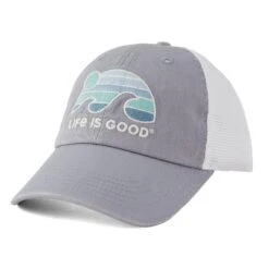 Adult Unisex Sunset Wave LIG Soft Mesh Back Cap