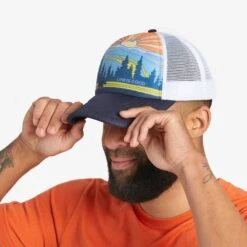 Adult Unisex Great Smoky Mountains Poster Trucker Hat -LIFE IS GOOD SHOP 115588 4