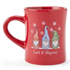 Adult Unisex Let It Snow Gnomes Diner Mug