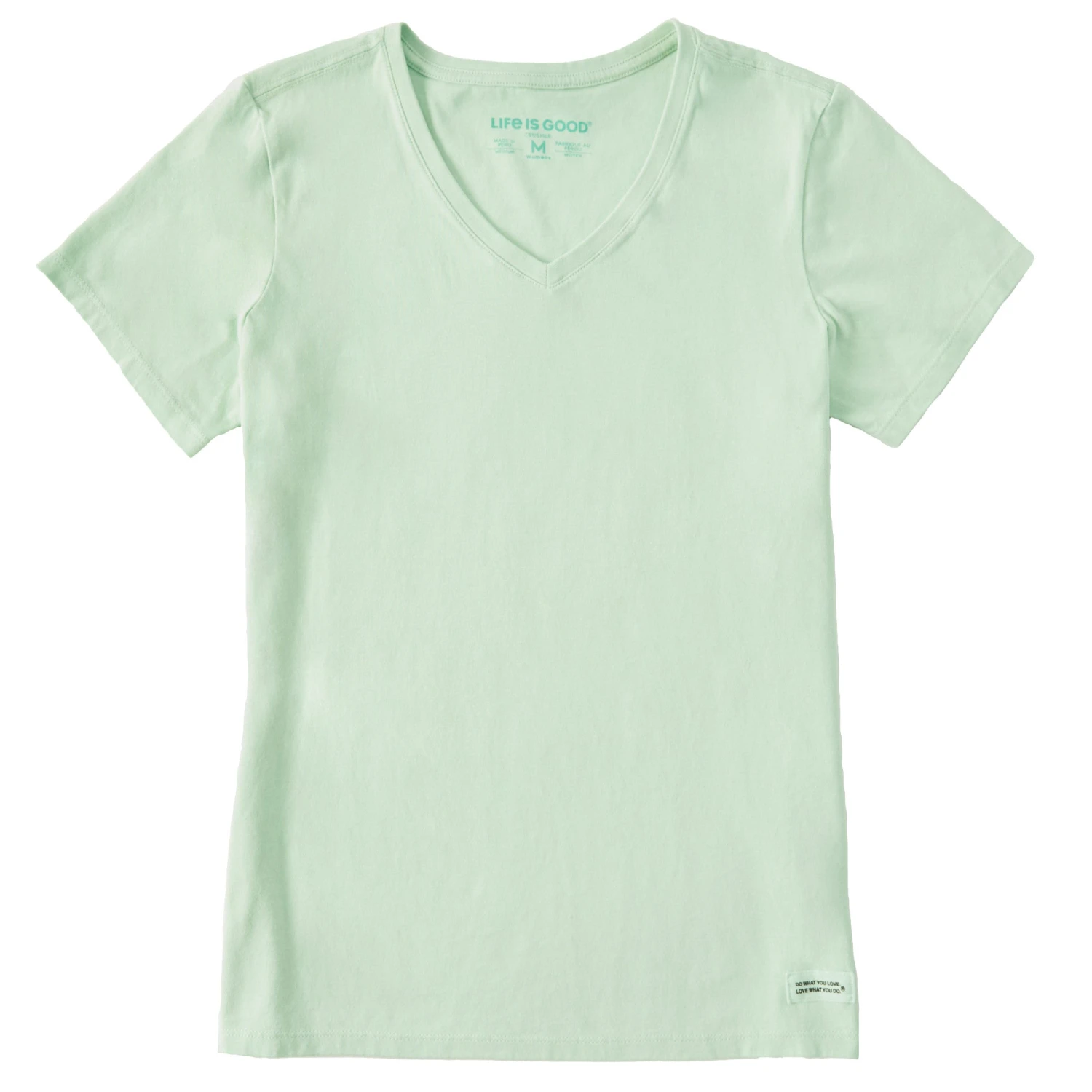Women's Solid Short Sleeve Vee 3 Women's Solid Short Sleeve Vee - Image 3