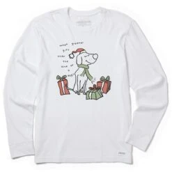 Men's Greatest Gift Dog Long Sleeve Crusher Tee