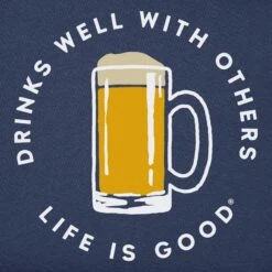 Men's Drinks Well With Others Beer Short Sleeve Tee -LIFE IS GOOD SHOP 116508 2 fa0b5299 b6cf 4fed b12f e1cee3266617
