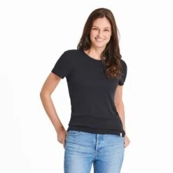 Women's Solid Modal Ribbed Tee -LIFE IS GOOD SHOP 119736 1