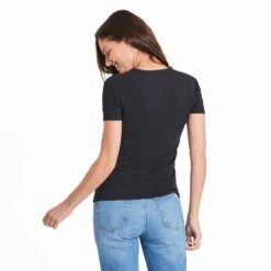 Women's Solid Modal Ribbed Tee -LIFE IS GOOD SHOP 119736 2