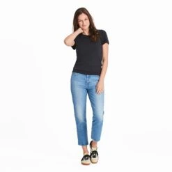 Women's Solid Modal Ribbed Tee -LIFE IS GOOD SHOP 119736 4