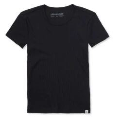 Women's Solid Modal Ribbed Tee -LIFE IS GOOD SHOP 119736 5