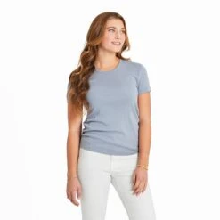 Women's Solid Modal Ribbed Tee -LIFE IS GOOD SHOP 119738 1