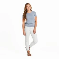 Women's Solid Modal Ribbed Tee -LIFE IS GOOD SHOP 119738 4