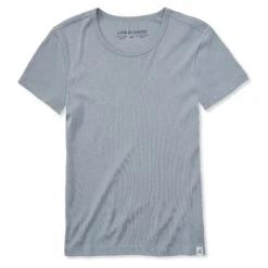 Women's Solid Modal Ribbed Tee -LIFE IS GOOD SHOP 119738 5
