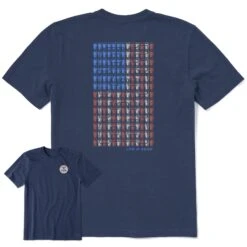 Men's Flag Of Pints Short Sleeve Tee -LIFE IS GOOD SHOP 120008 1