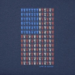 Men's Flag Of Pints Short Sleeve Tee -LIFE IS GOOD SHOP 120008 2 094bf6ad 41fb 4a93 988e fe807a9f577f