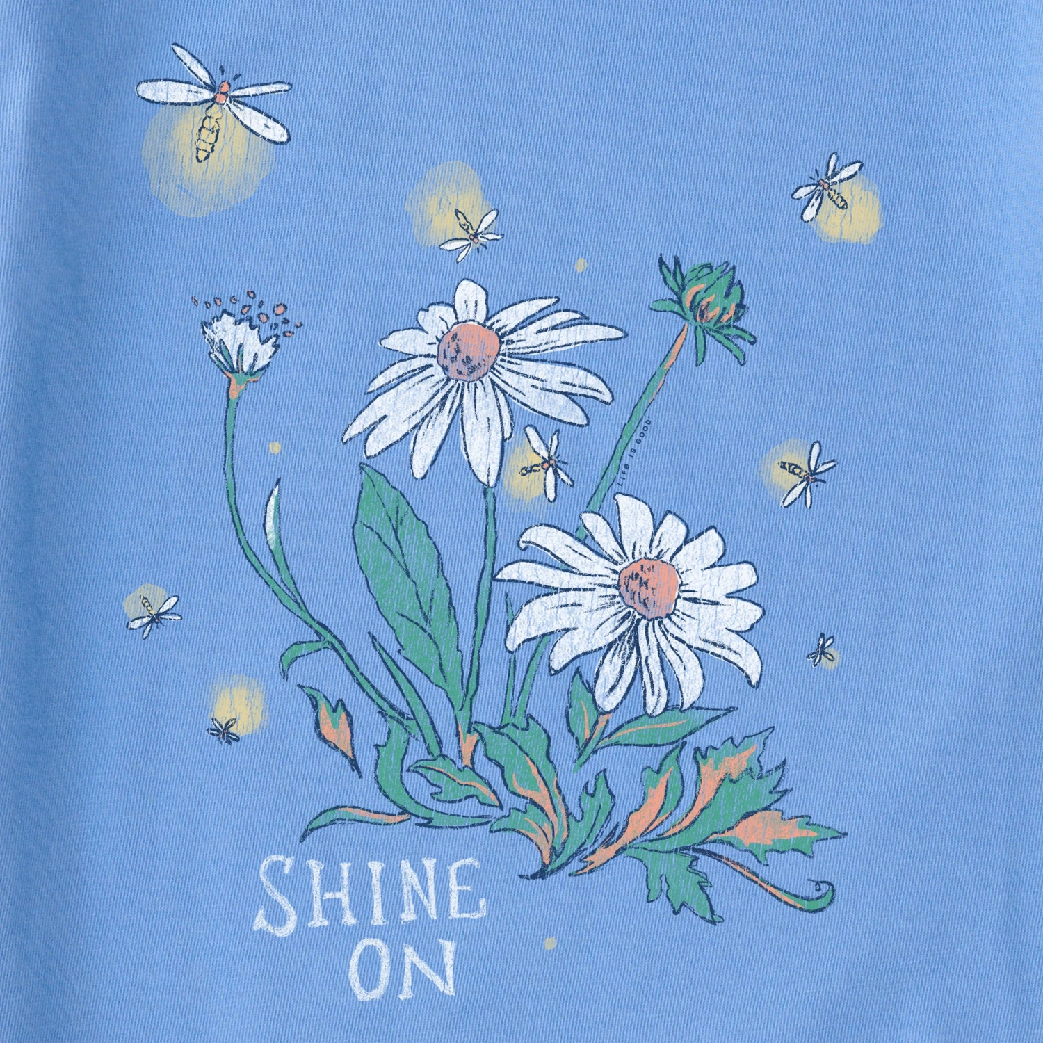 Women's Dreamy Shine On Daisies Short Sleeve Crusher Vee 2 Women's Dreamy Shine On Daisies Short Sleeve Crusher Vee - Image 2