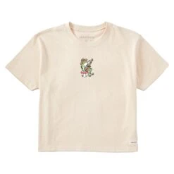 Women's Frog Guitar Short Sleeve Crusher Boxy Tee -LIFE IS GOOD SHOP 121636 1 b50a5d95 9f9c 42f4 a96f 098b554158be