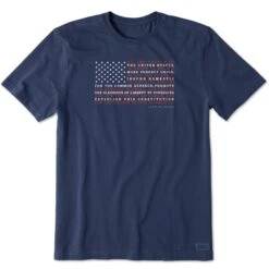 Men's Constitution Flag Short Sleeve Tee -LIFE IS GOOD SHOP 122082 1 143481f4 cf16 44fe 8820 46ed35e4a9cb