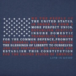 Men's Constitution Flag Short Sleeve Tee -LIFE IS GOOD SHOP 122083 2